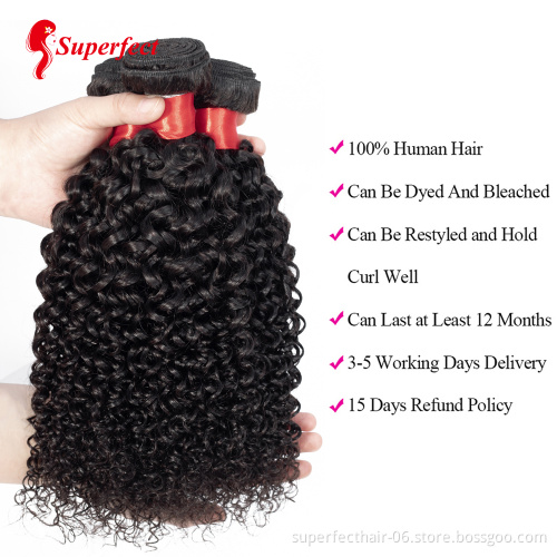 mongolian afro kinky curly human hair weave bundle